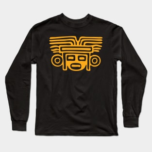 Aztec Culture Warrior Mask Long Sleeve T-Shirt